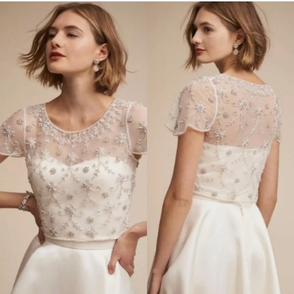 BHLDN Tops - Anthropology/BHLDN Moyna Couture ELIANNE Beaded